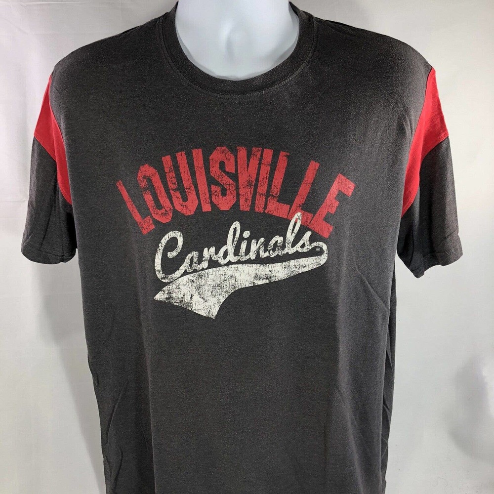 Louisville Cardinals Short Sleeve T Shirt Size XL by Rivalry Threads 91 Tee
